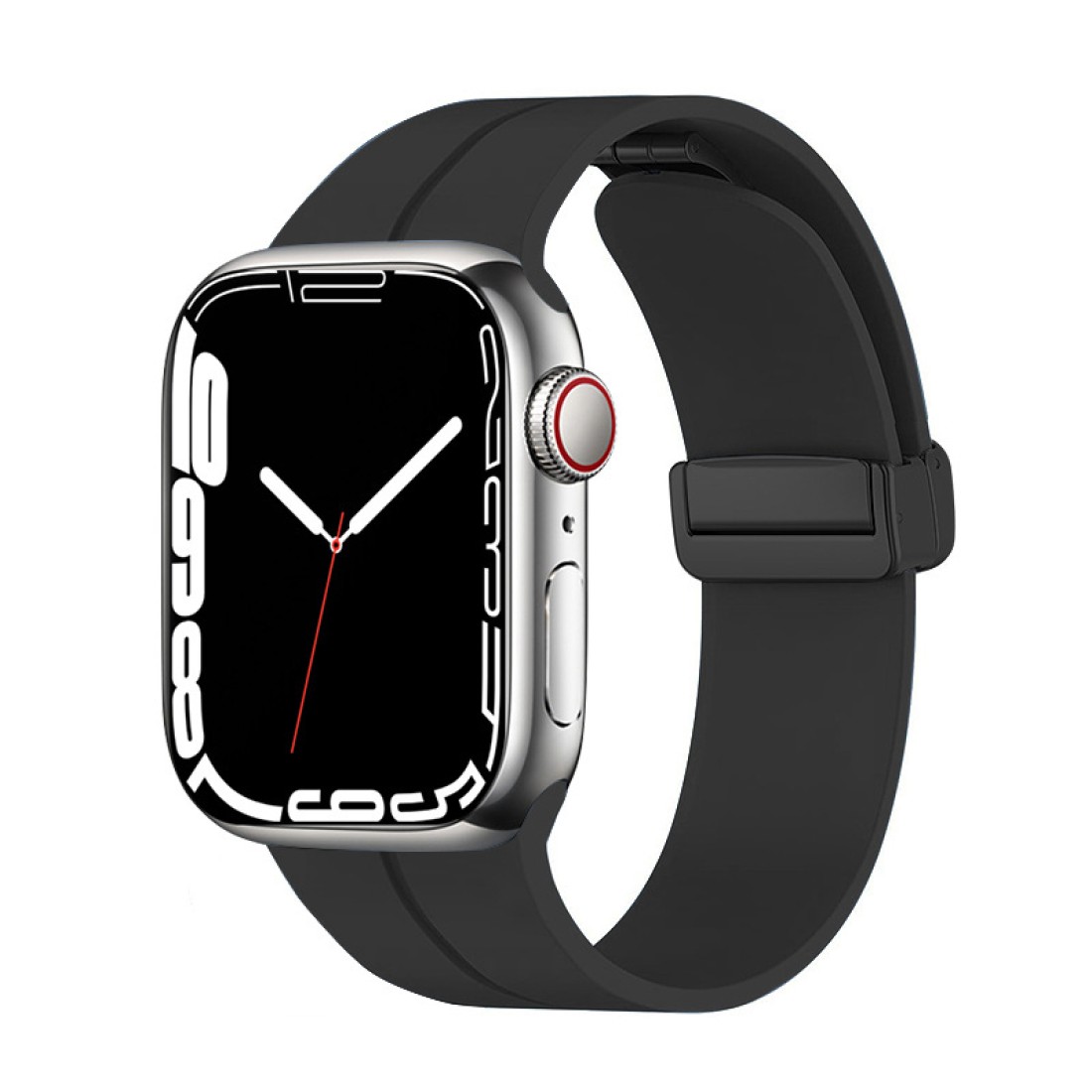 Apple Watch Uyumlu Airy Loop Mıknatıslı Silikon Kordon Black