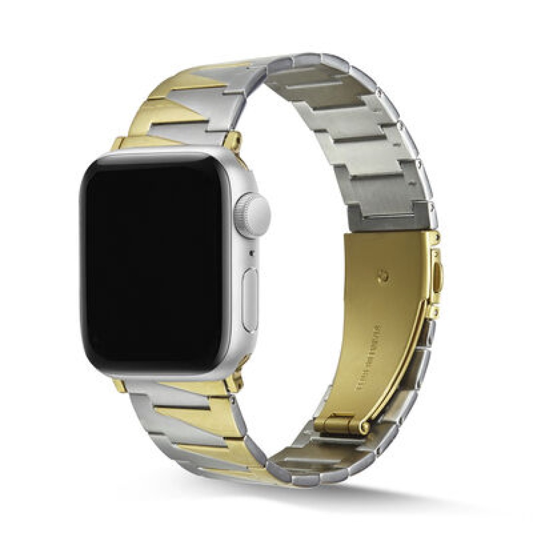 Apple Watch Uyumlu Apron Loop Çelik Kordon Silver Gold